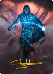 Jace, the Perfected Mind (15/81) Art Card (AONE) - Gold-Stamped Signature