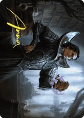 Spiteful Hexmage (15/81) Art Card (AWOE) - Gold-Stamped Signature