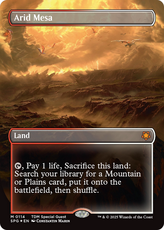 Arid Mesa (0114) (Borderless) - Dragonscale Foil