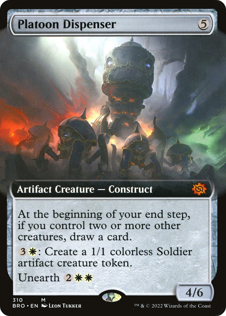 Platoon Dispenser (310) (Extended Art) - Foil