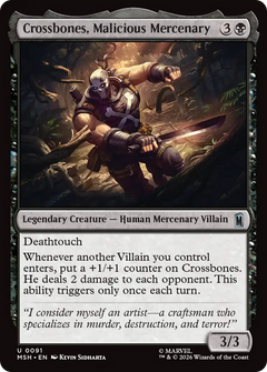 Crossbones, Malicious Mercenary  (MSH) - Foil
