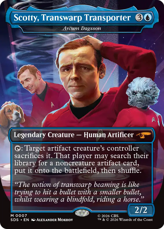 Scotty, Transwarp Transporter [Arcum Dagsson] (0007) (Borderless) (SDS) - Foil