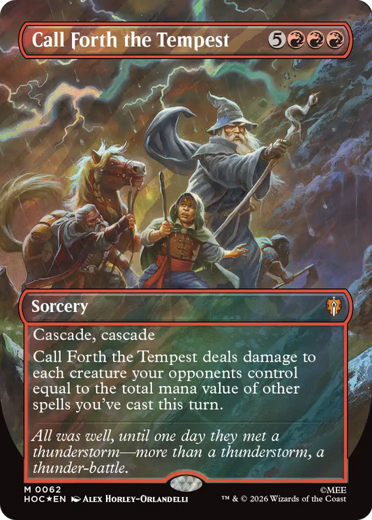 Call Forth the Tempest (0062) (Borderless) (HOC) - Surge Foil