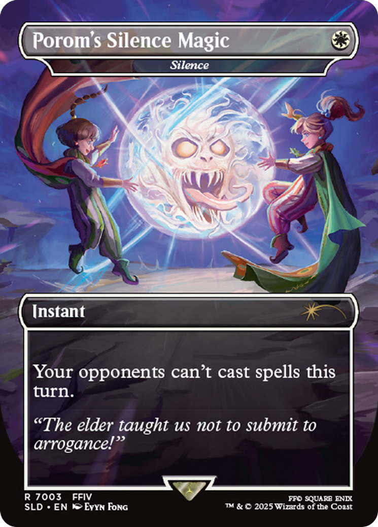 Porom's Silence Magic [Silence] (7003) (Borderless) - Foil