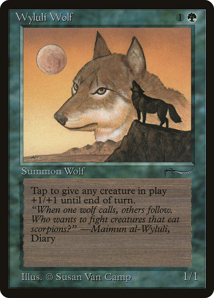 Wyluli Wolf (Dark Mana Symbol)