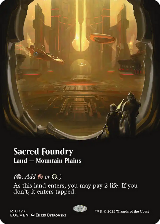 Sacred Foundry (0377) (Borderless) - Galaxy Foil