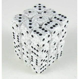 Dice Set - Speckled Arctic Camo 12mm d6 36ct
