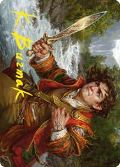 Frodo Baggins (16/81) Art Card (ALTR) - Gold-Stamped Signature