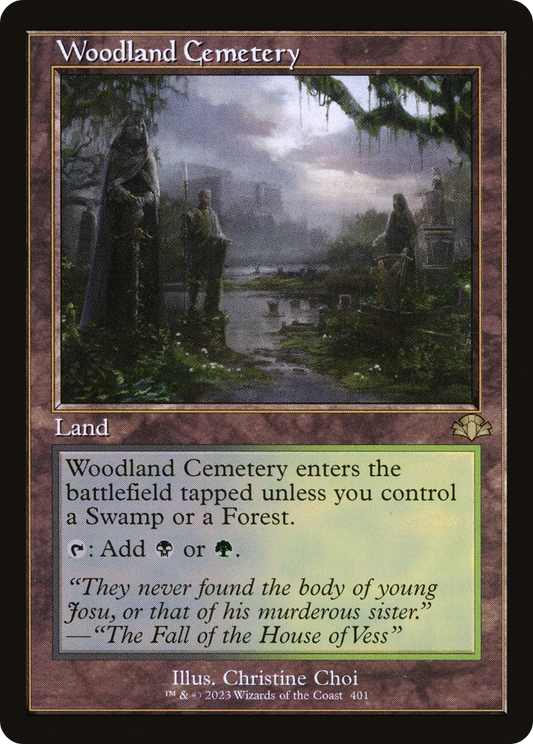 Woodland Cemetery (401) (Retro Frame) - Foil