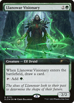 Llanowar Visionary (0771) (Extended Art) - Foil