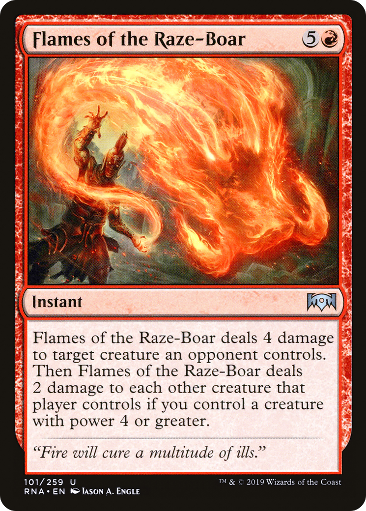 Flames of the Raze-Boar - Foil