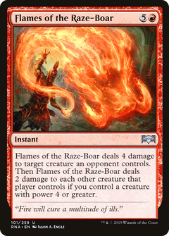 Flames of the Raze-Boar - Foil