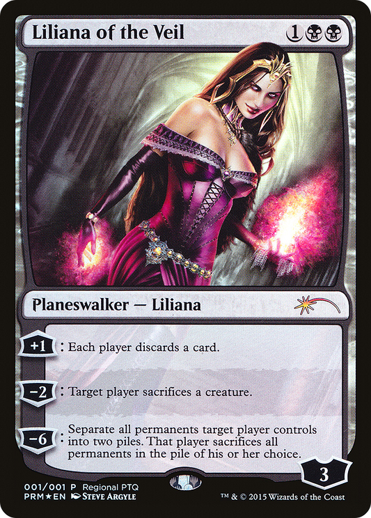 Liliana of the Veil (001) (Regional PTQ) - Foil