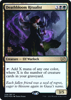Deathbloom Ritualist (208) (Prerelease) - Foil