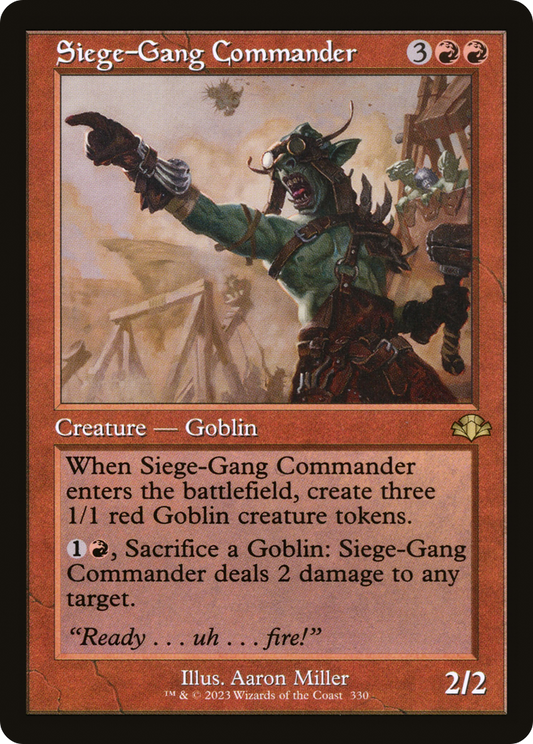 Siege-Gang Commander (330) (Retro Frame) - Foil