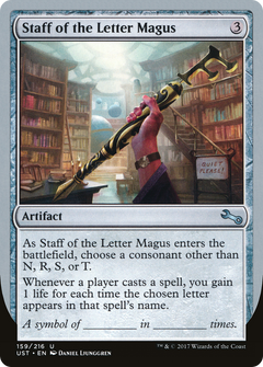 Staff of the Letter Magus - Foil