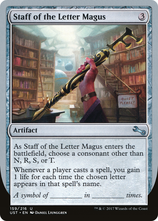 Staff of the Letter Magus - Foil