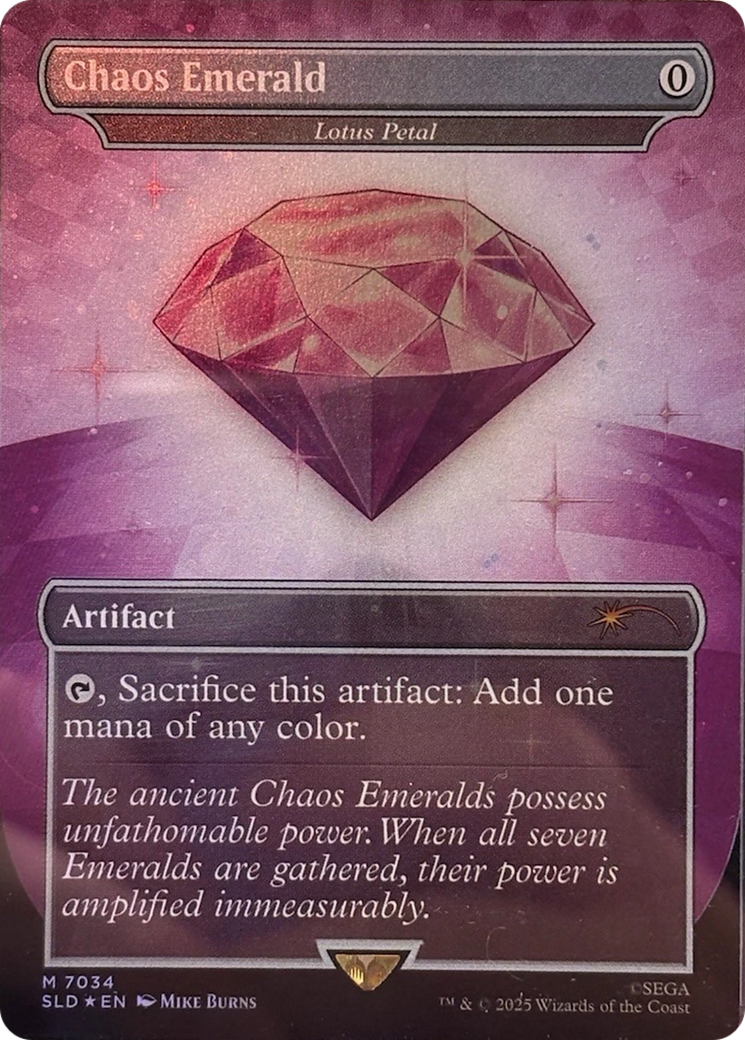 Chaos Emerald [Lotus Petal] (7034) (Borderless) (Purple) - Foil
