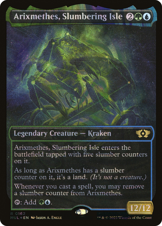 Arixmethes, Slumbering Isle (0162) (Showcase) - Halo Foil