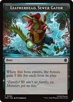 Leatherhead, Sewer Gator Token (0009) (TTMC)