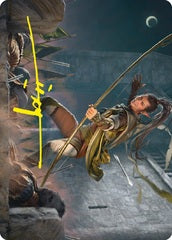 Legolas, Counter of Kills (17/81) Art Card (ALTR) - Gold-Stamped Signature