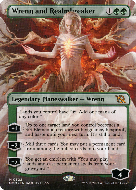 Wrenn and Realmbreaker (0322) (Borderless) - Foil