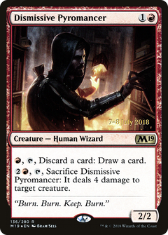 Dismissive Pyromancer (136) (Prerelease) - Foil