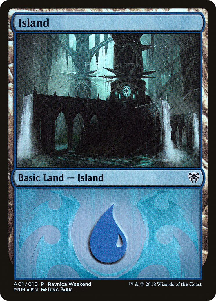 Island (A01) (Ravnica Weekend) - Foil