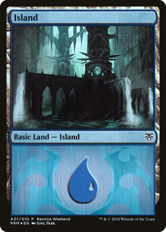 Island (A01) (Ravnica Weekend) - Foil