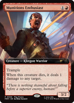 Munitions Enthusiast (0006) (Extended Art) (Play Promo) (PW26) - Foil