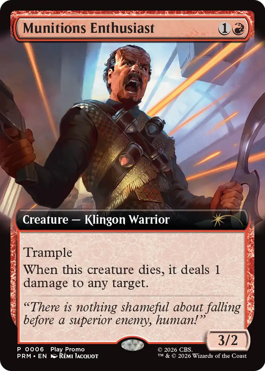 Munitions Enthusiast (0006) (Extended Art) (Play Promo) (PW26) - Foil