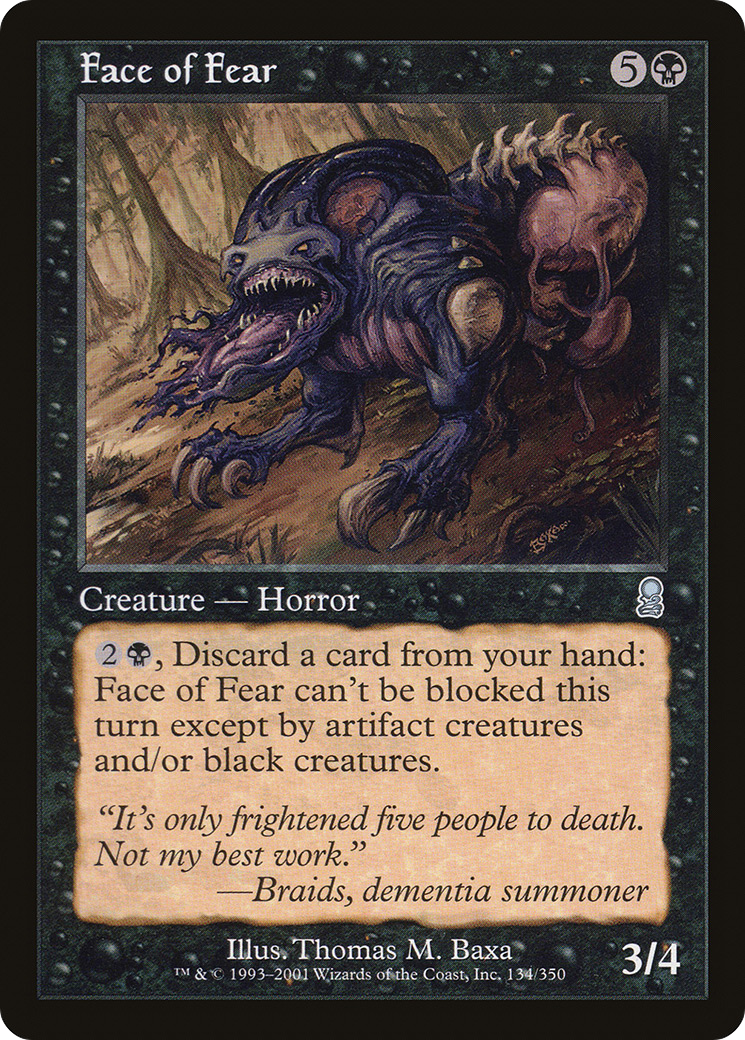 Face of Fear - Foil