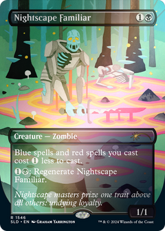 Nightscape Familiar (1546) (Borderless) - Rainbow Foil