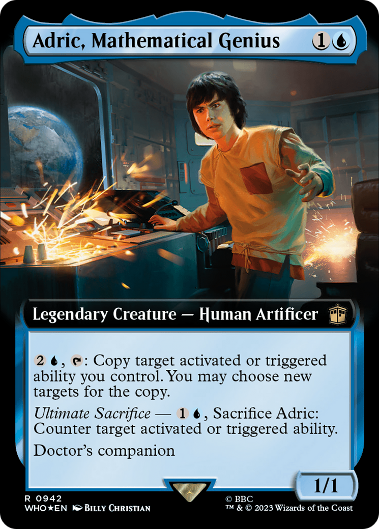 Adric, Mathematical Genius (0942) (Extended Art) - Surge Foil