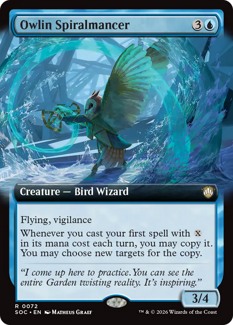 Owlin Spiralmancer (0072) (Extended Art) (SOC)