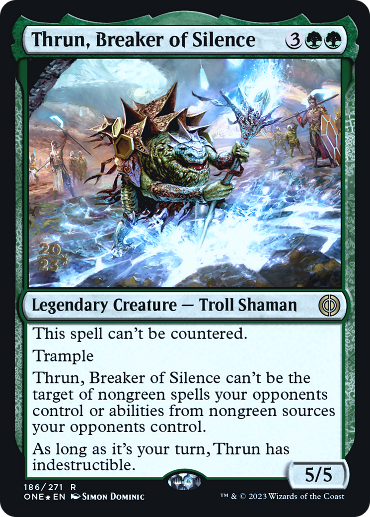 Thrun, Breaker of Silence (186) (Prerelease) - Foil