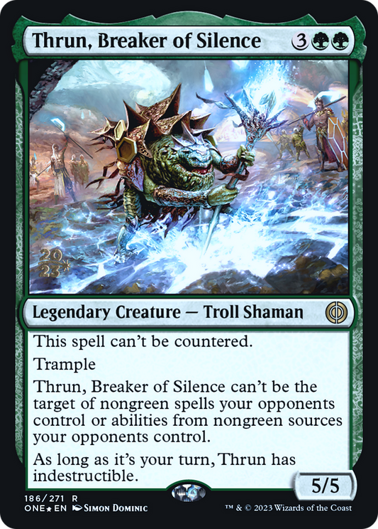 Thrun, Breaker of Silence (186) (Prerelease) - Foil