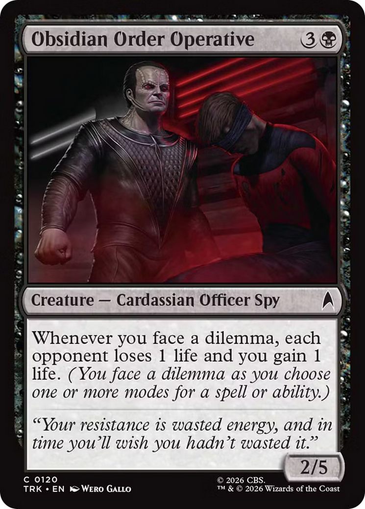 Obsidian Order Operative (TRK) - Foil