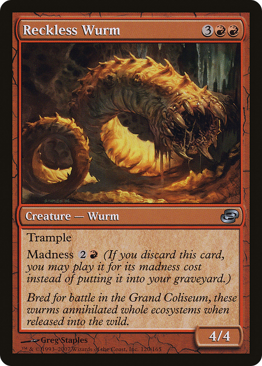 Reckless Wurm - Foil