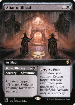 Altar of Bhaal // Bone Offering (569) (Extended Art) - Foil