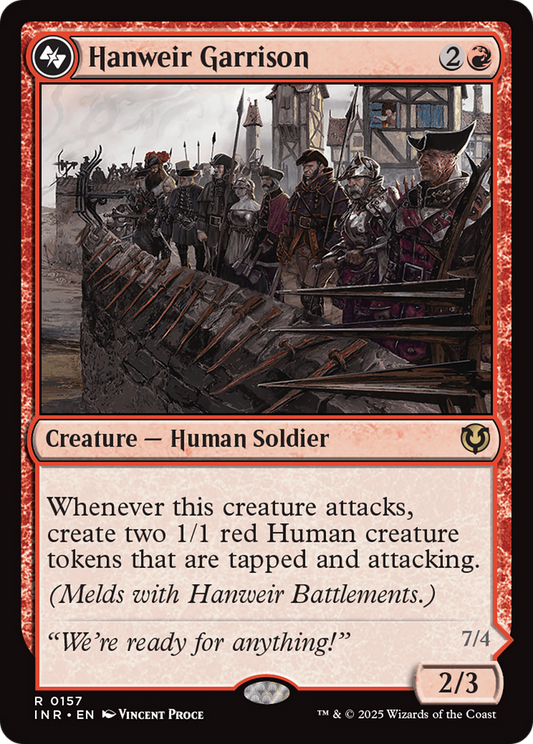 Hanweir Garrison // Hanweir, the Writhing Township - Foil