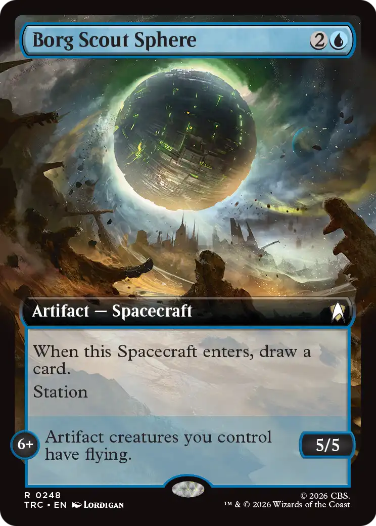 Borg Scout Sphere (0248) (Extended Art) (TRC)