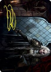 Thalia, Guardian of Thraben (18/81) Art Card (AVOW) - Gold-Stamped Signature