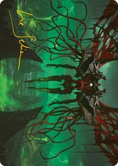 Archfiend of the Dross (18/81) Art Card (AONE) - Gold-Stamped Signature