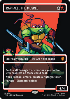 Raphael, the Muscle (0091) (Borderless) (TMC) - Surge Foil