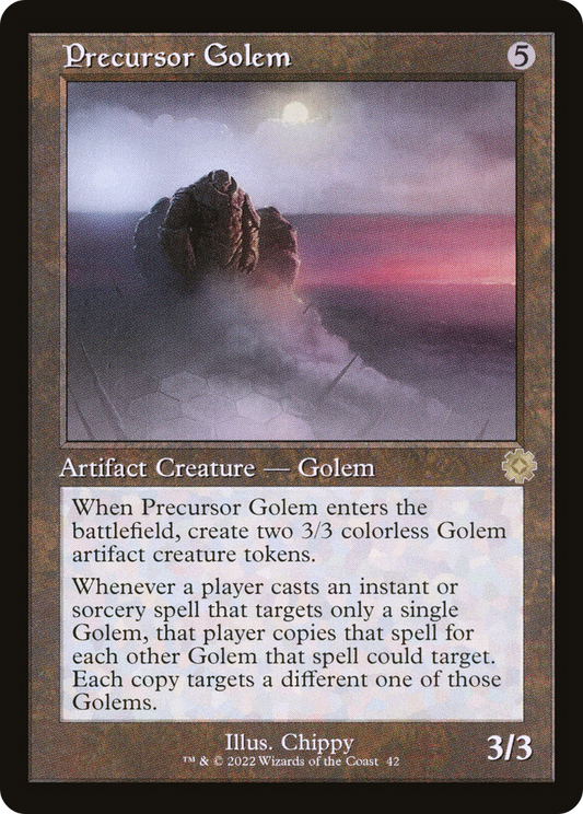 Precursor Golem (042) (Retro Frame) - Foil