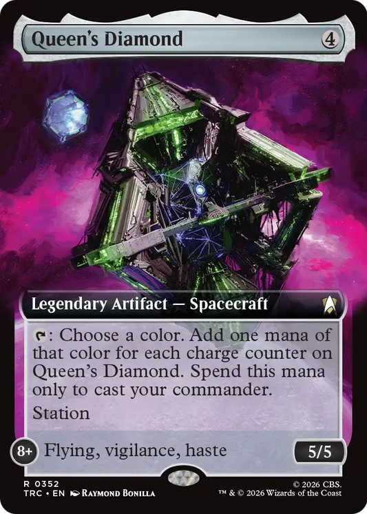 Queen's Diamond (0352) (Extended Art) (TRC)
