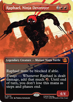 Raphael, Ninja Destroyer (0218) (Borderless) (TMT) - Foil