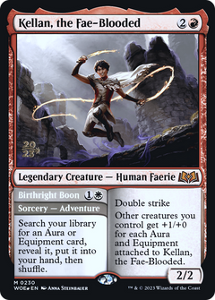 Kellan, the Fae-Blooded // Birthright Boon (0230) (Prerelease) - Foil