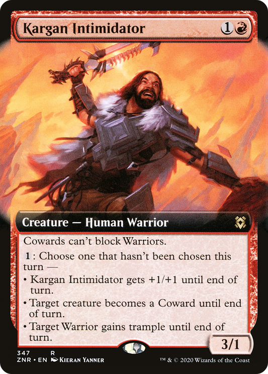 Kargan Intimidator (347) (Extended Art) - Foil